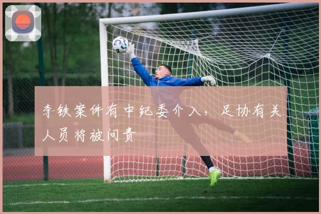 李铁案件有中纪委介入，足协有关人员将被问责
